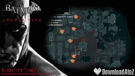 arkham city identity theft locations.